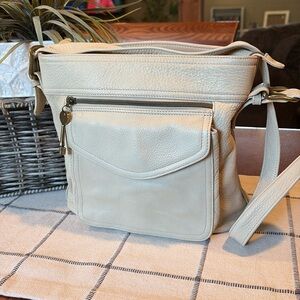 Fossil leather handbag
